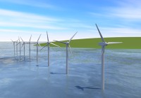 洋上風力発電イメージ図